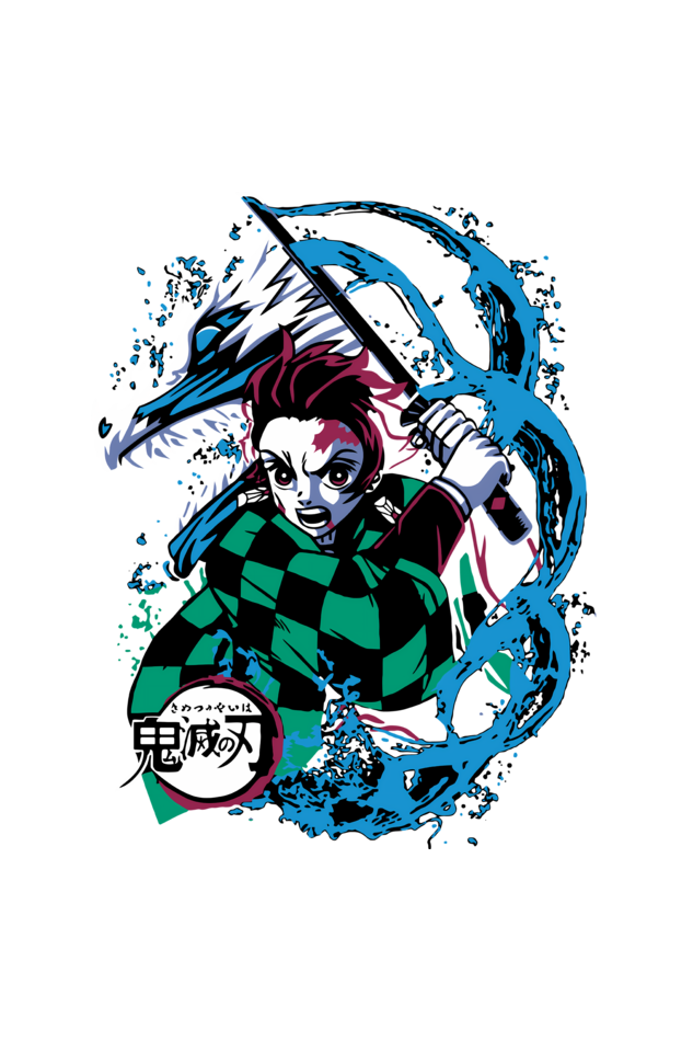 Terry Oversized T-shirt - One Piece - DEMON SLAYER-20 (BACK)