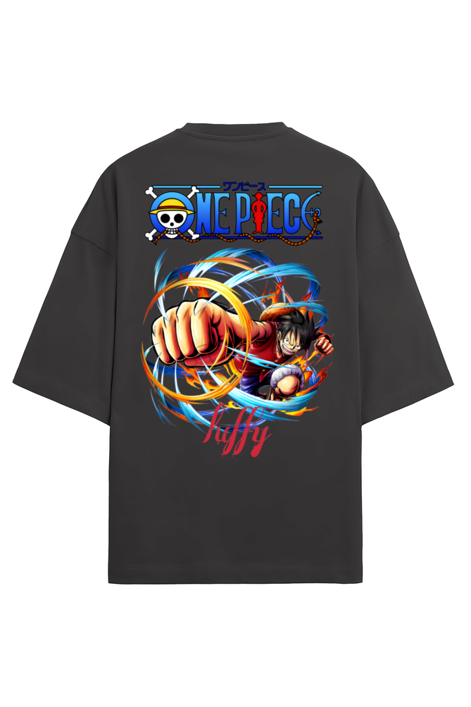Terry Oversized T-shirt - One Piece LUFFY