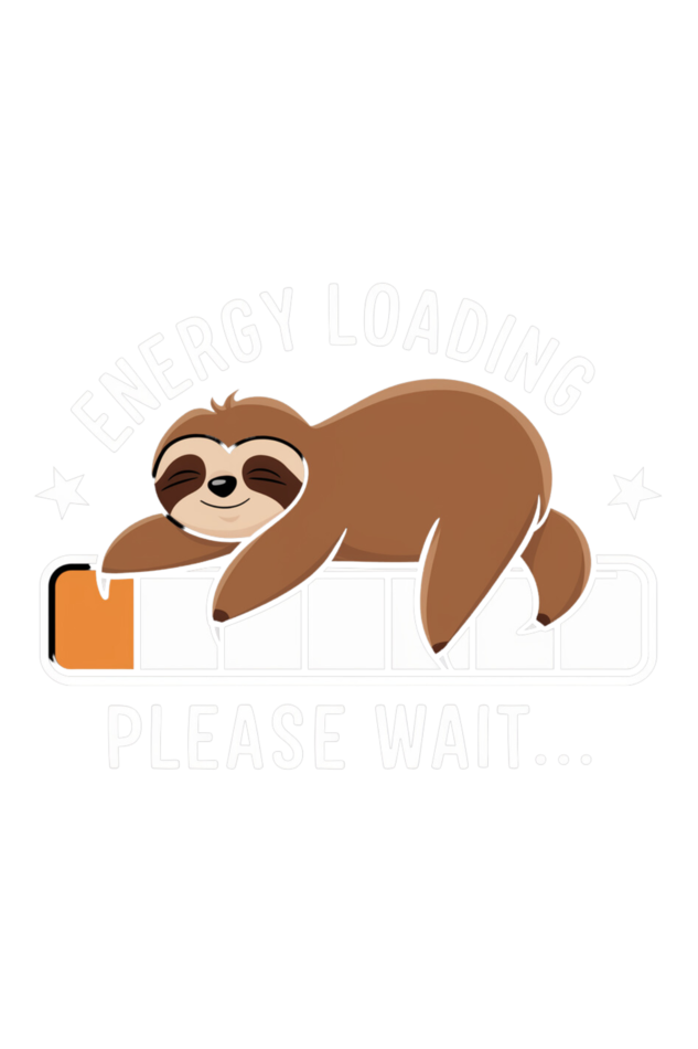 Regular T-Shirt - ENERGY LOADING SLOTH