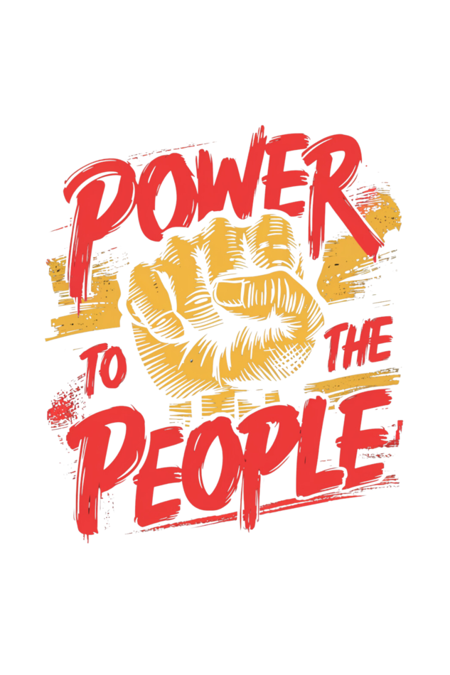 Regular T-Shirt - POWER TO THE PEOPLE
