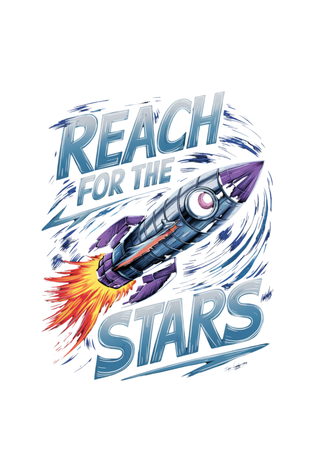Regular T-Shirt - REACH FOR THE STAR