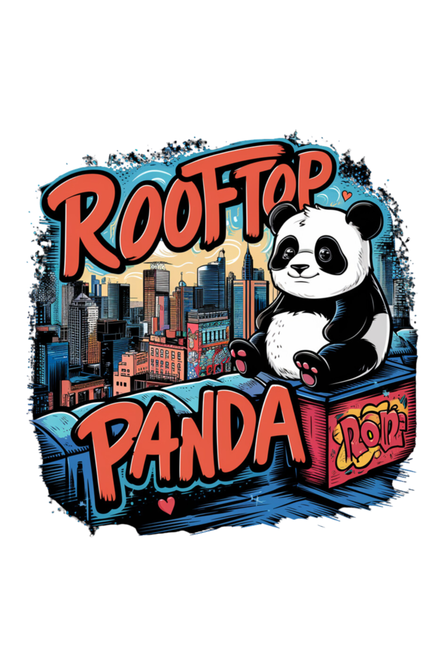 Regular T-Shirt - ROOF TOP PANDA