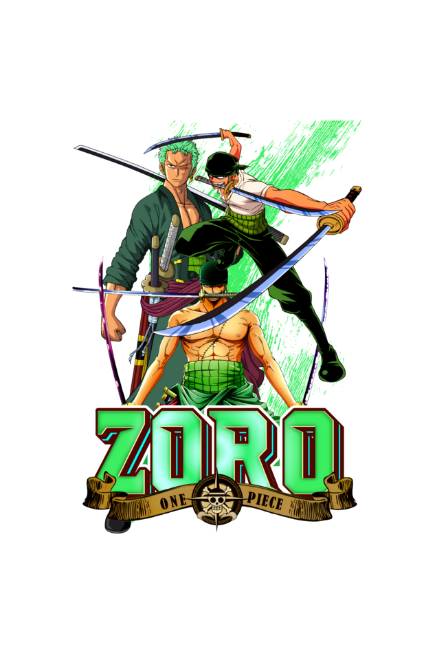 Terry Oversized T-shirt - One Piece ZORO 01