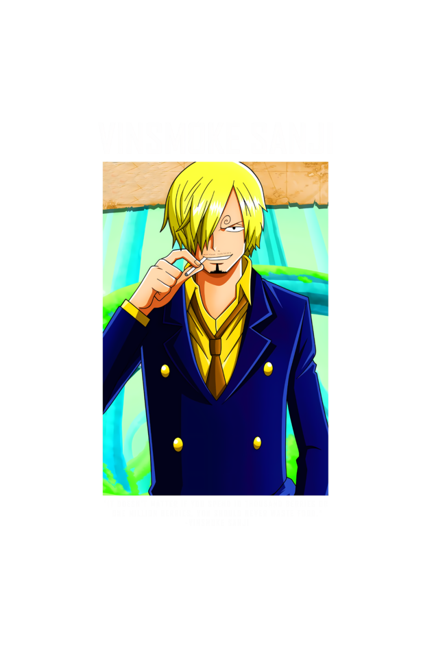 Terry Oversized T-shirt - One Piece SANJI 01
