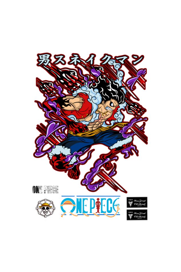 Terry Oversized T-shirt - One Piece 4. LUFFY 03