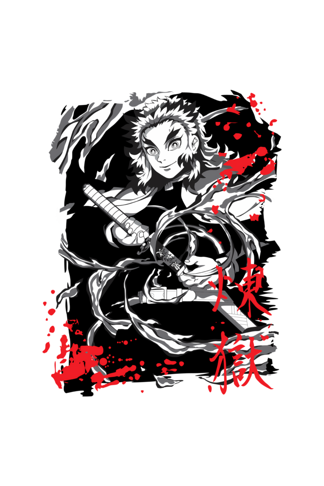 Terry Oversized T-shirt - One Piece - DEMON SLAYER-18 (BACK)