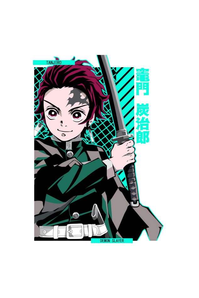 Regular Oversized T-shirt - Demon Slayer 07