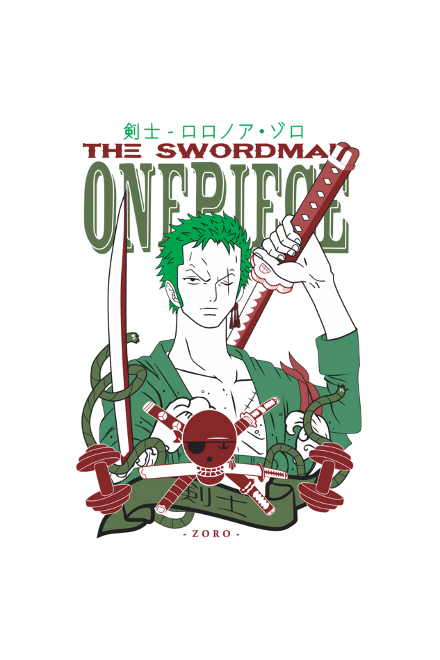 Regular Oversized T-shirt - One Piece -Zoro 3