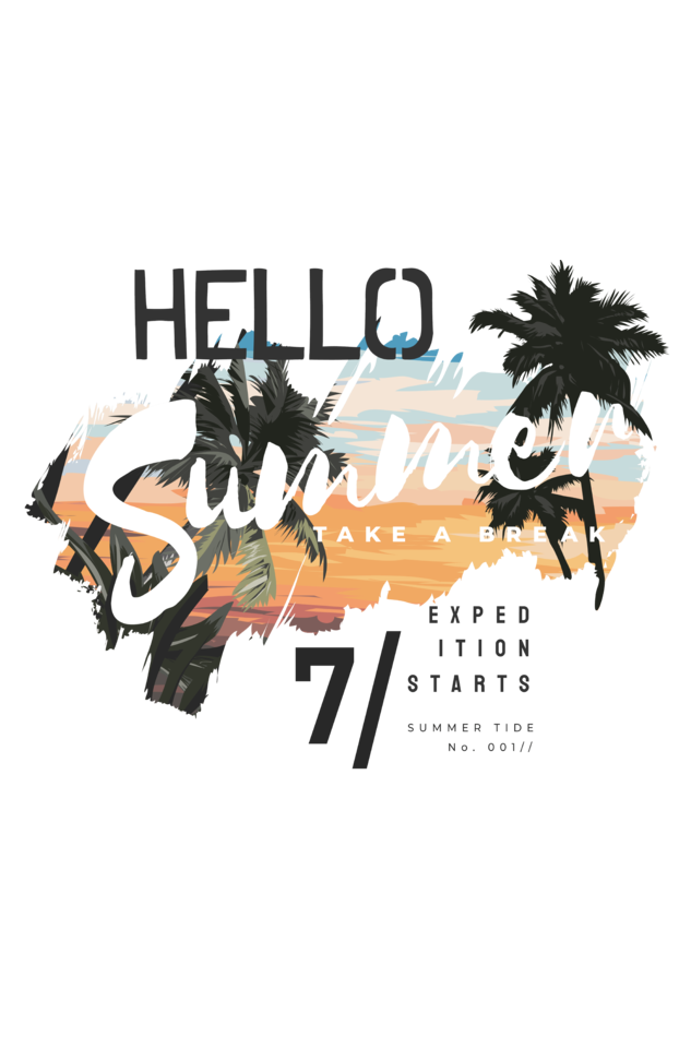 Regular T-Shirt -Hello Summer
