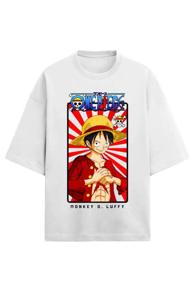 Terry Oversized T-shirt - One Piece MONKEY D LUFFY
