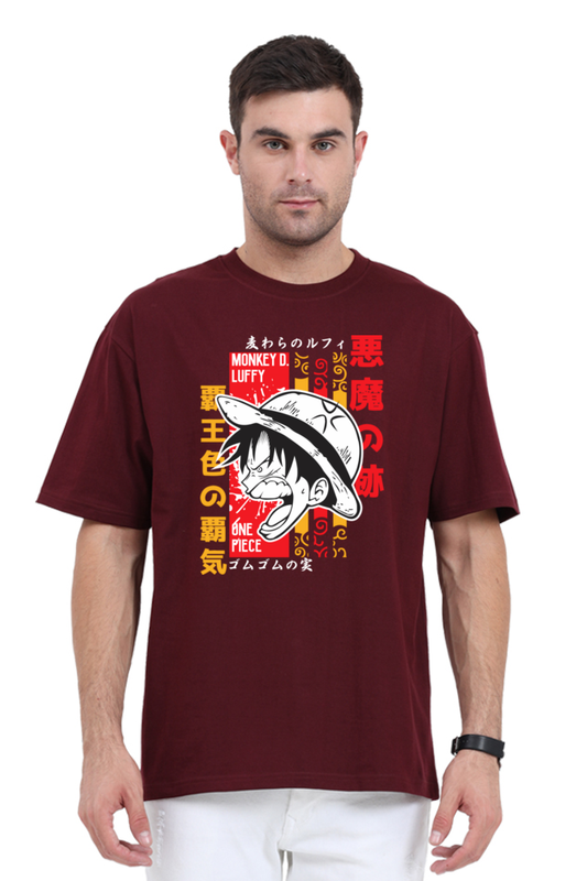Regular Oversized T-shirt - One Piece -luffy 2