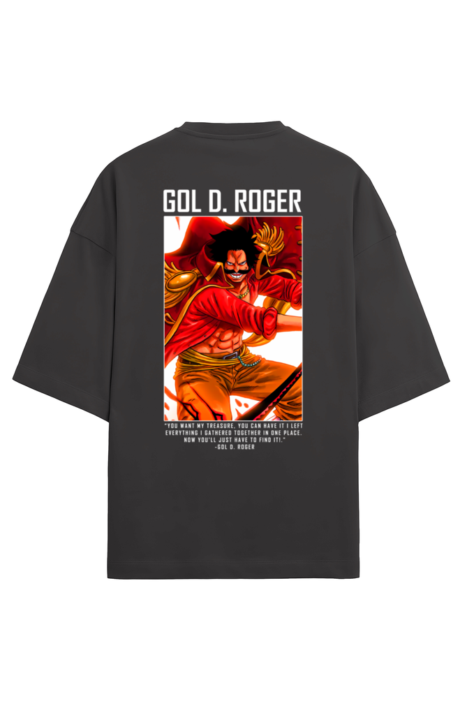 Terry Oversized T-shirt - One Piece GOL D. ROGER