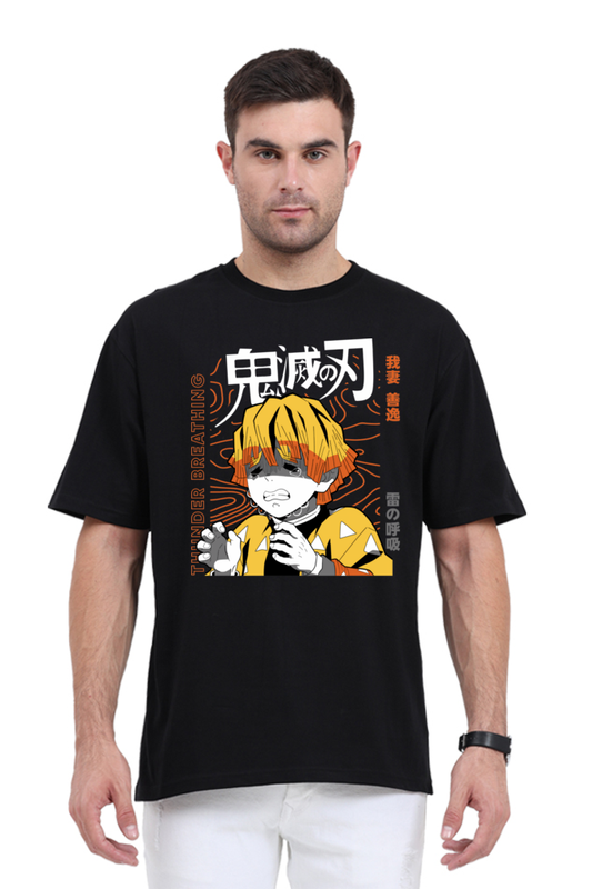 Regular Oversized T-shirt - One Piece DEMON SLAYER-02
