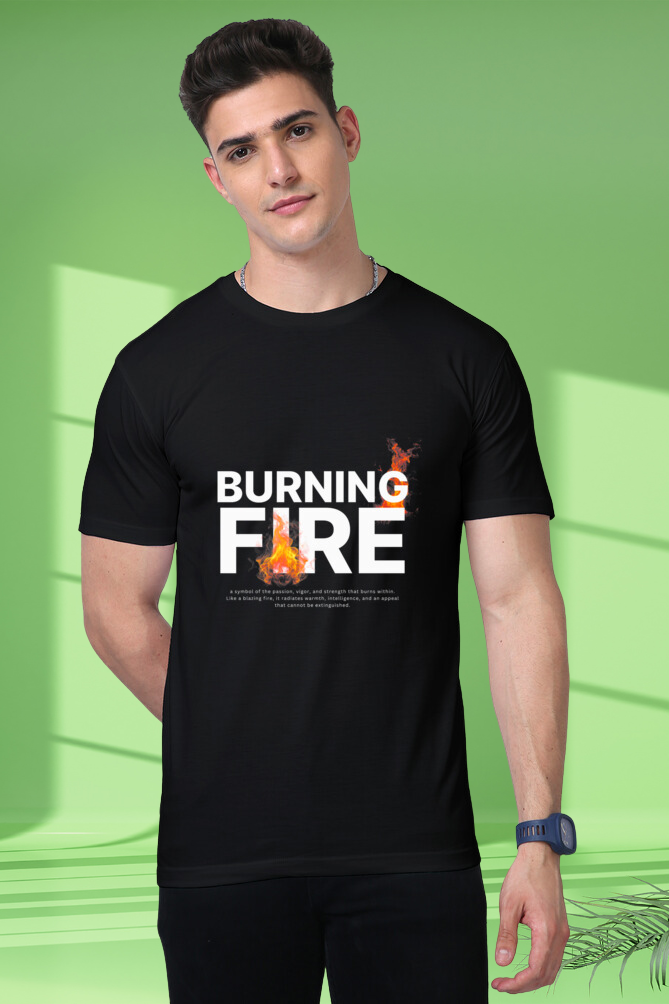 Premium T-Shirt - burning fire