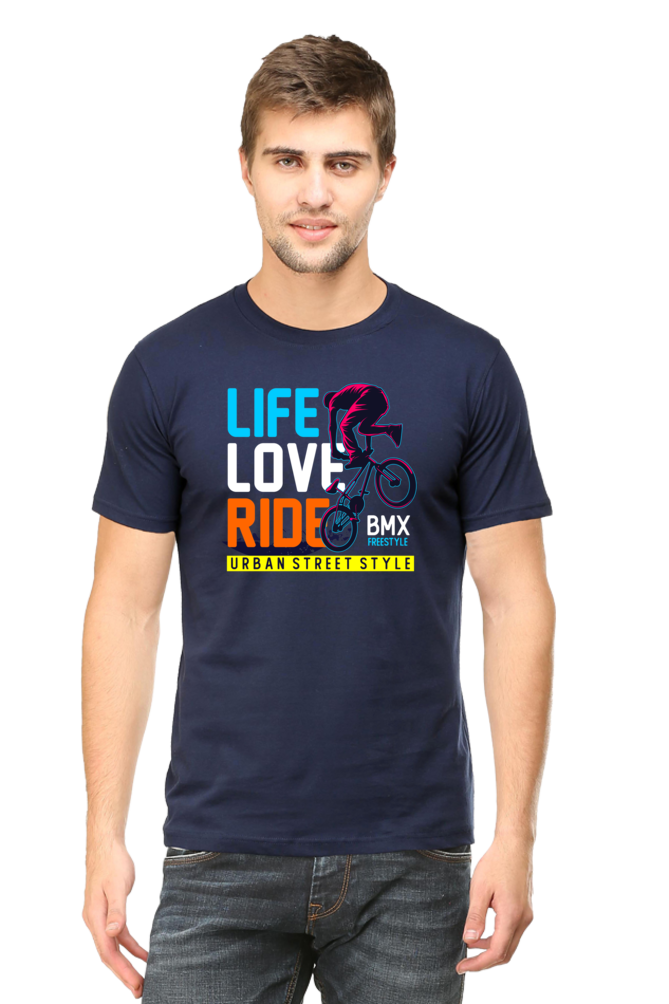 Regular T-Shirt - Life Love Ride