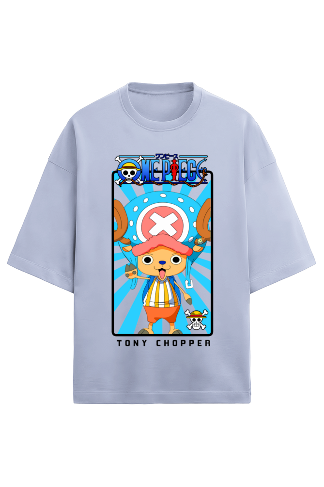 Terry Oversized T-shirt - One Piece  TONY CHOPPER (FRONT)