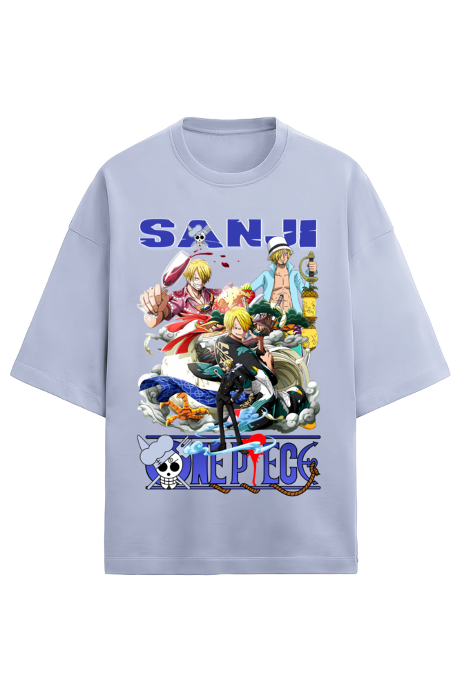 Terry Oversized T-shirt - One Piece SANJI 03 (FRONT)