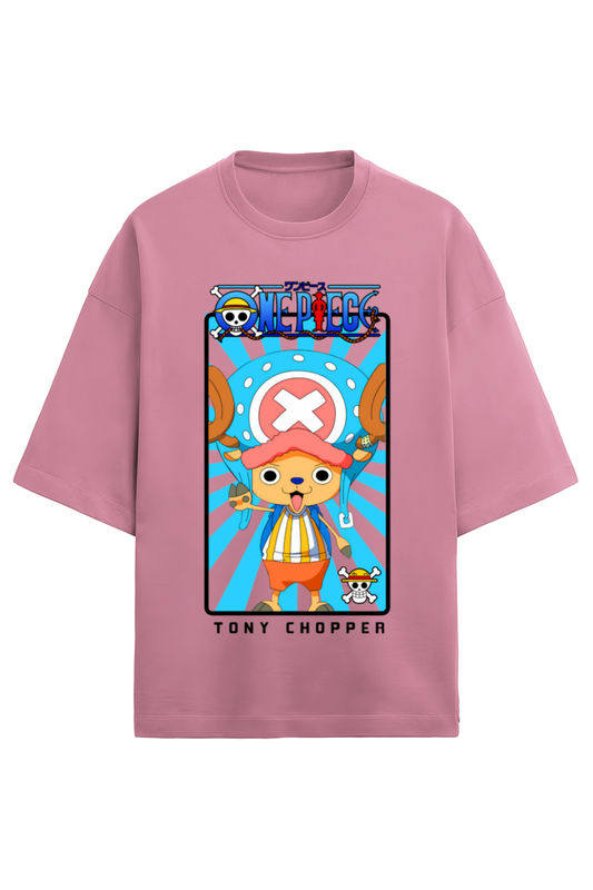 Terry Oversized T-shirt - One Piece TONY CHOPPER (FRONT)