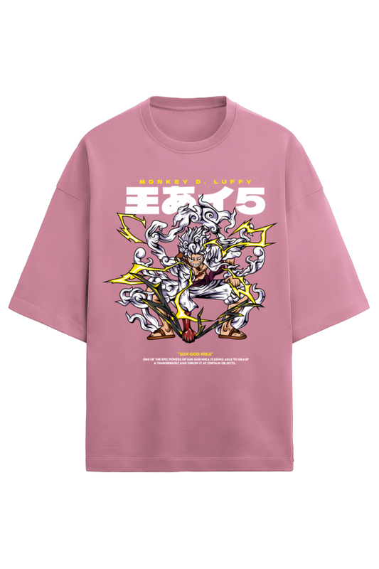 Terry Oversized T-shirt - One Piece- Luffy Gear5