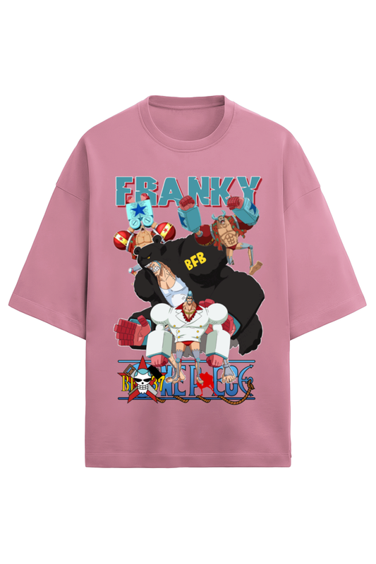 Terry Oversized T-shirt - One Piece FRANKY 02 (FRONT)