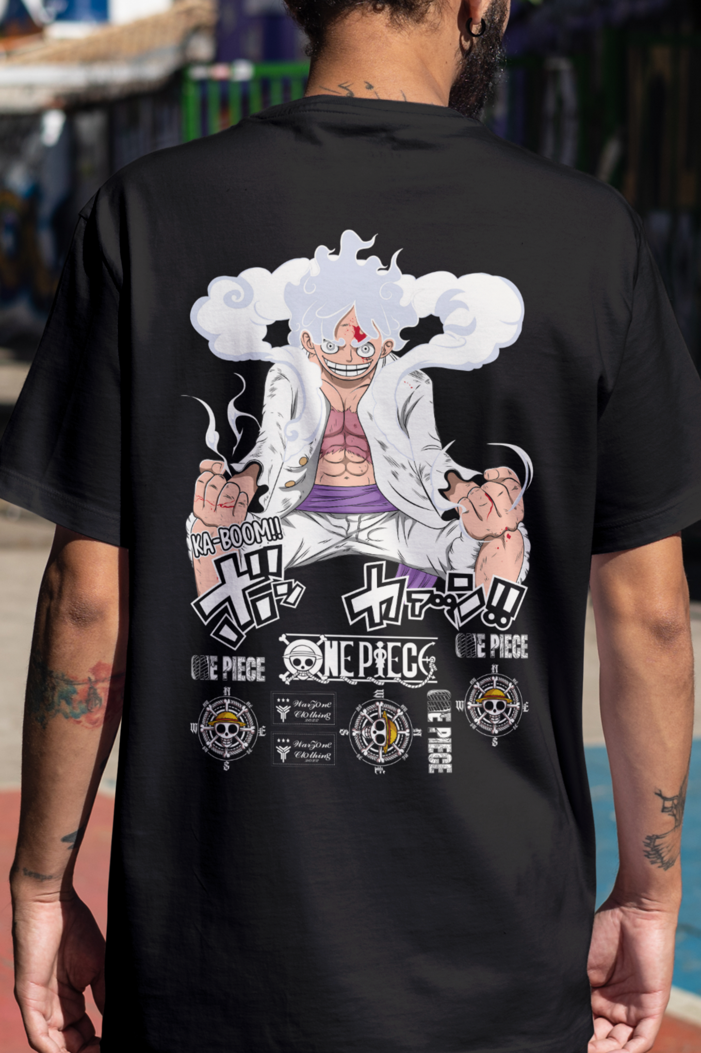 Terry Oversized T-shirt - One Piece KA BOOM 01