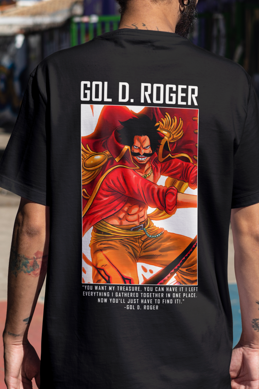 Terry Oversized T-shirt - One Piece GOL D. ROGER