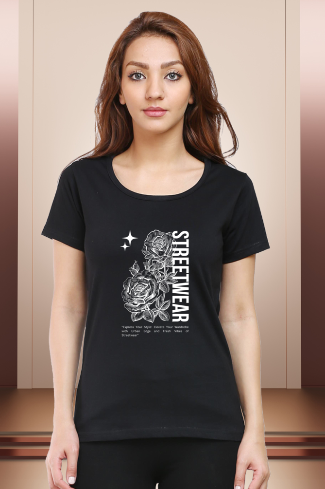 Regular T-Shirt - streetwear rose