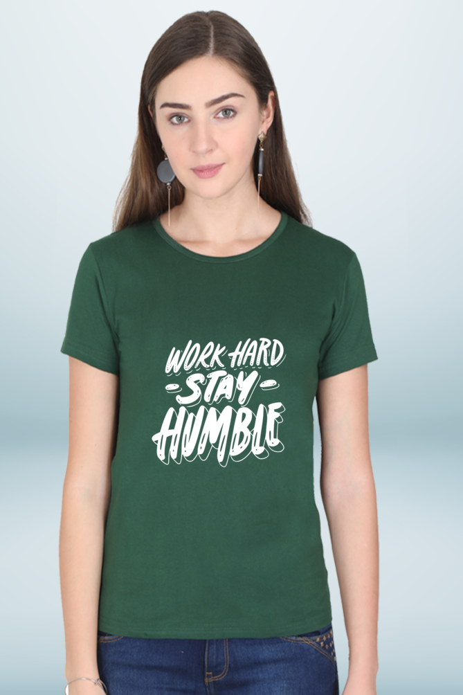 Regular T-Shirt - work hard stay humble
