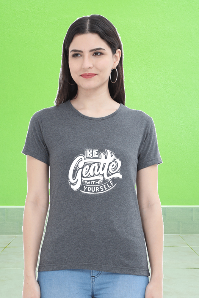 Regular T-Shirt - be gentle with yourself white