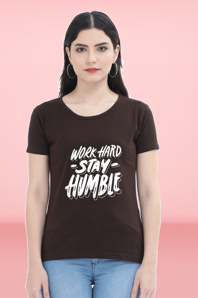 Regular T-Shirt - work hard stay humble