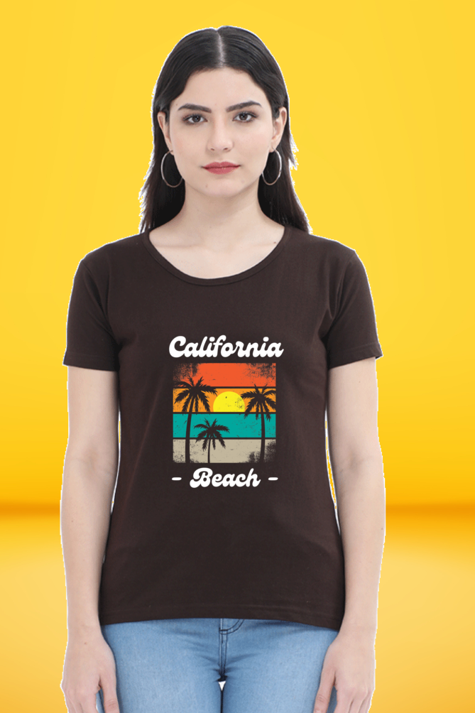 Regular T-Shirt - california beach with 4 colour