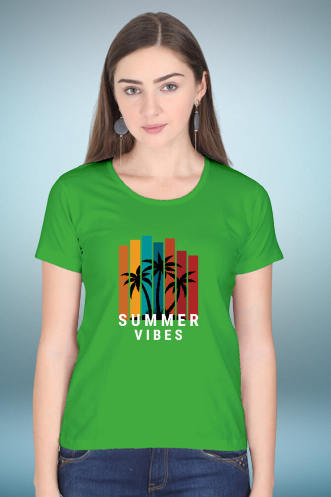 Regular T-Shirt - summer vibes with 7 colour