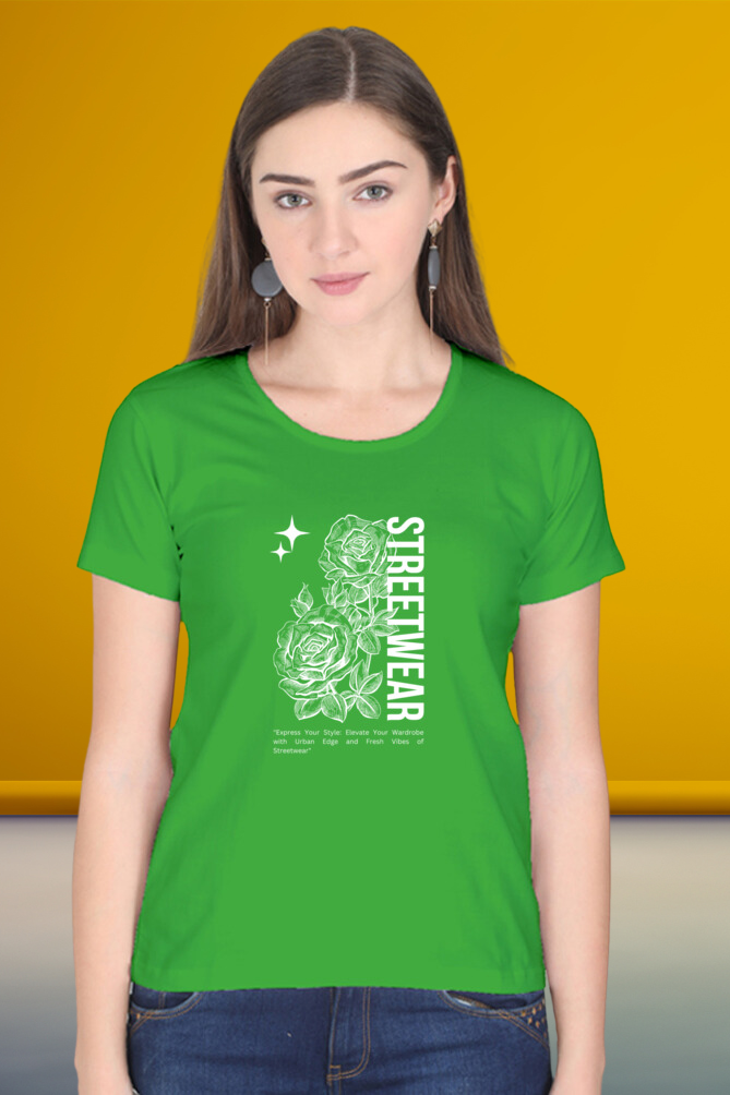 Regular T-Shirt - streetwear rose