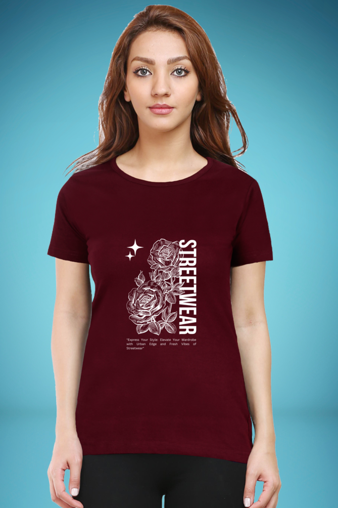 Regular T-Shirt - streetwear rose