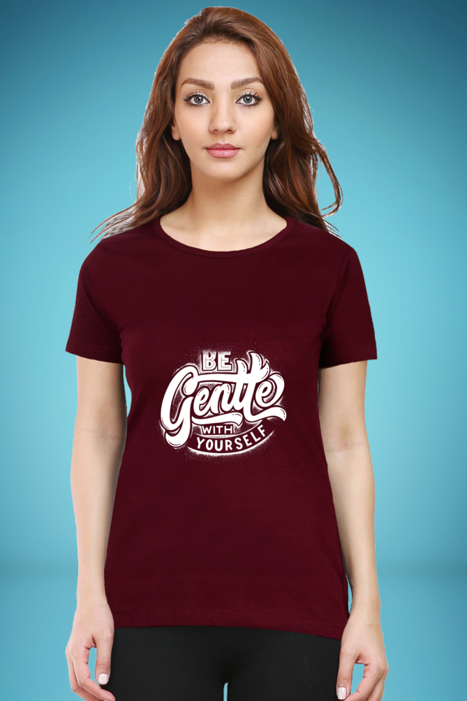 Regular T-Shirt - be gentle with yourself white