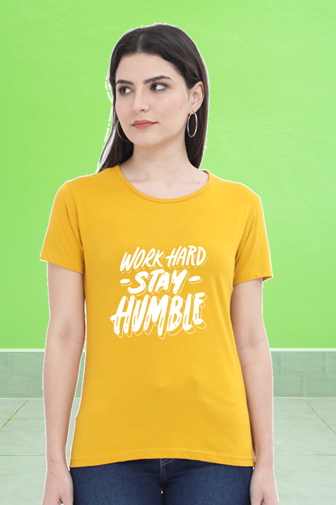 Regular T-Shirt - work hard stay humble