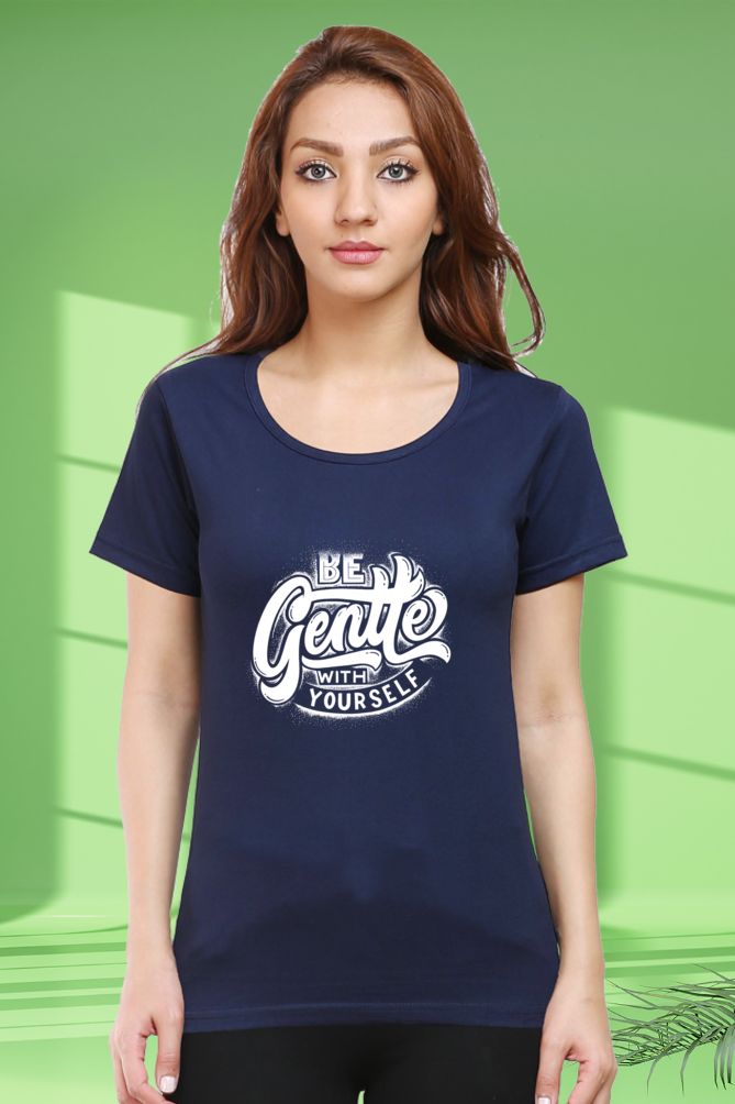 Regular T-Shirt - be gentle with yourself white