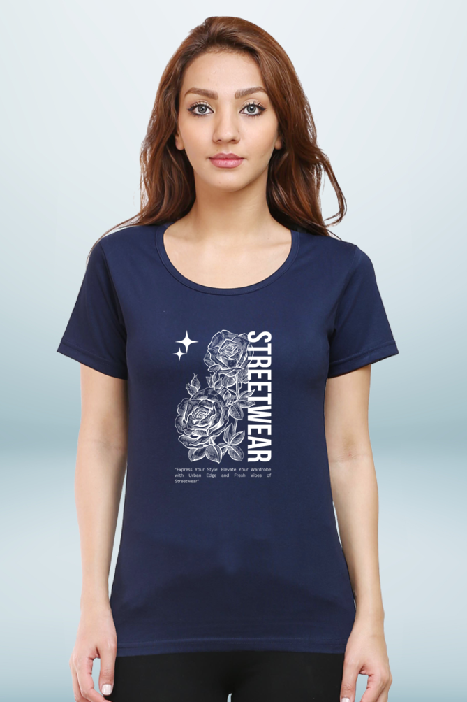 Regular T-Shirt - streetwear rose