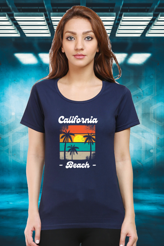 Regular T-Shirt - california beach with 4 colour