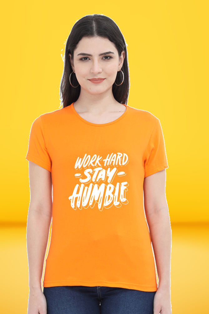 Regular T-Shirt - work hard stay humble