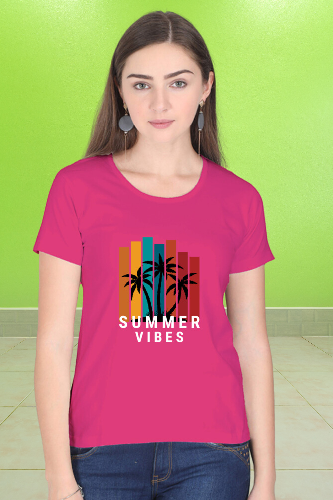 Regular T-Shirt - summer vibes with 7 colour