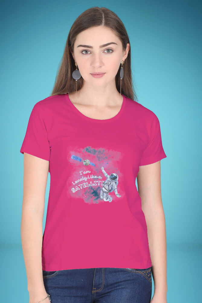 Regular T-Shirt - i am lonely like a satelite