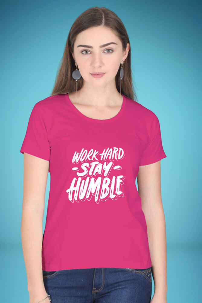 Regular T-Shirt - work hard stay humble