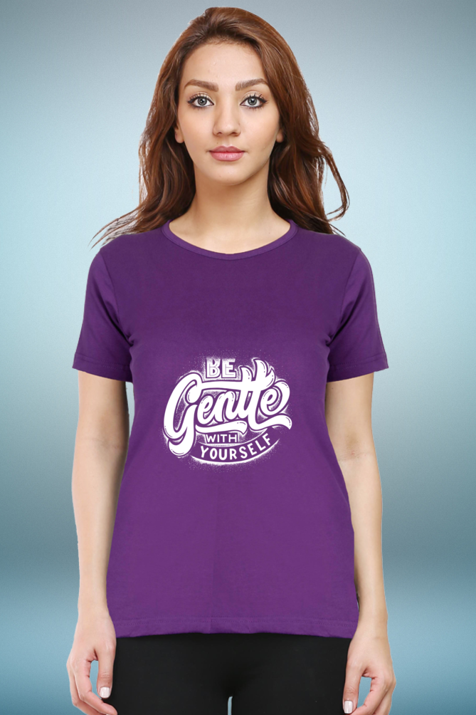 Regular T-Shirt - be gentle with yourself white