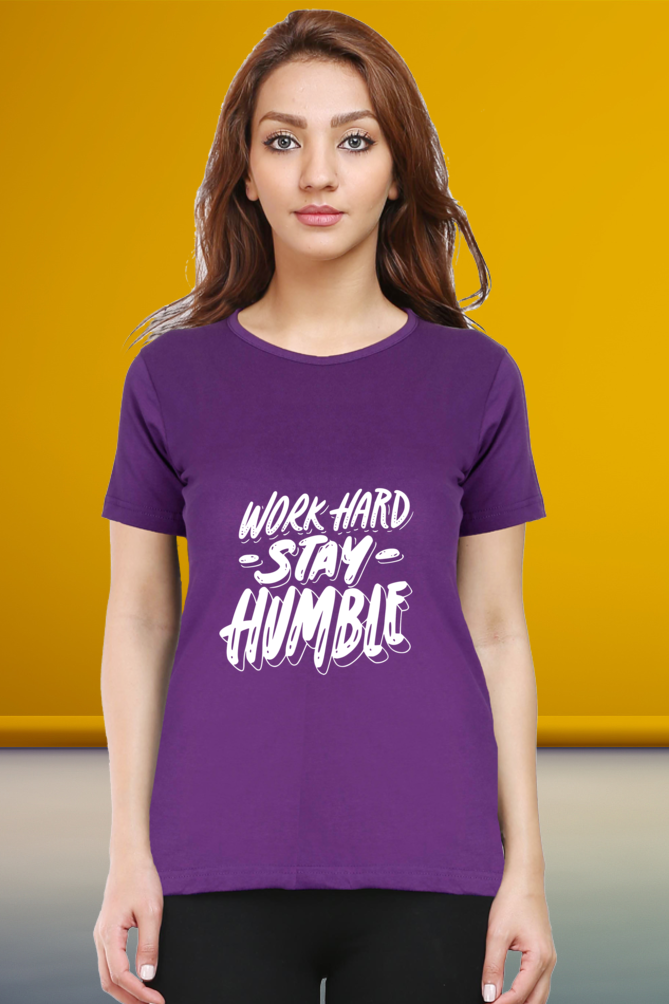 Regular T-Shirt - work hard stay humble