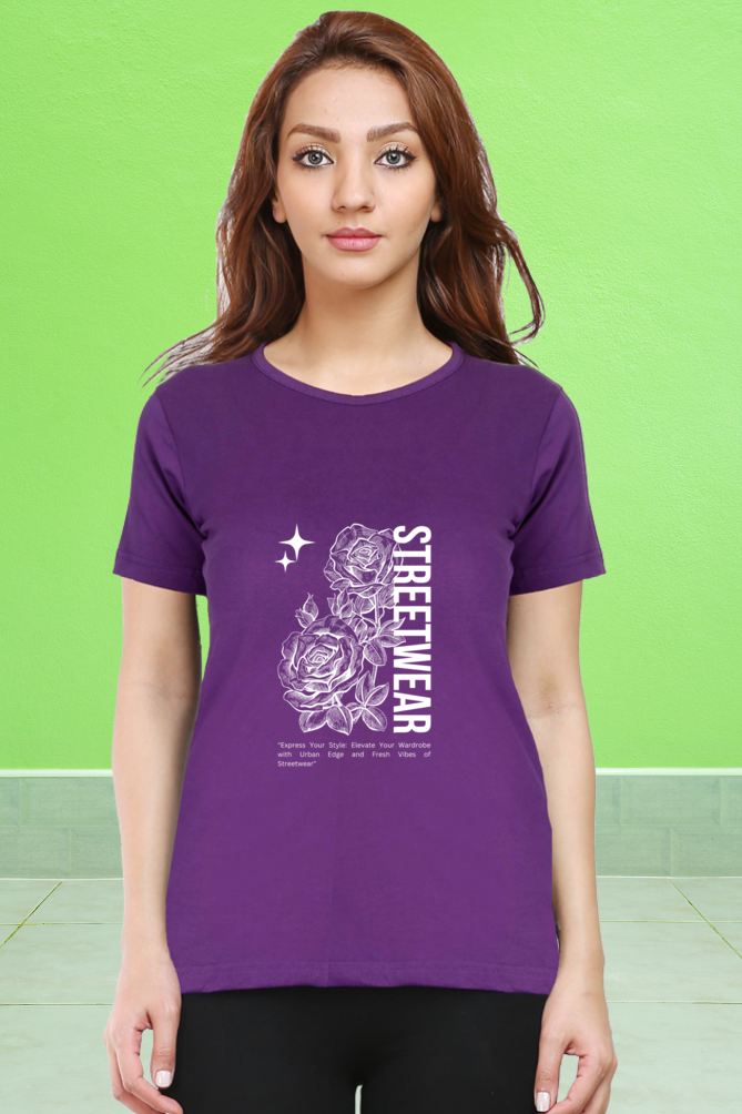 Regular T-Shirt - streetwear rose