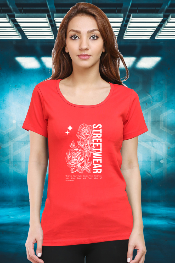 Regular T-Shirt - streetwear rose