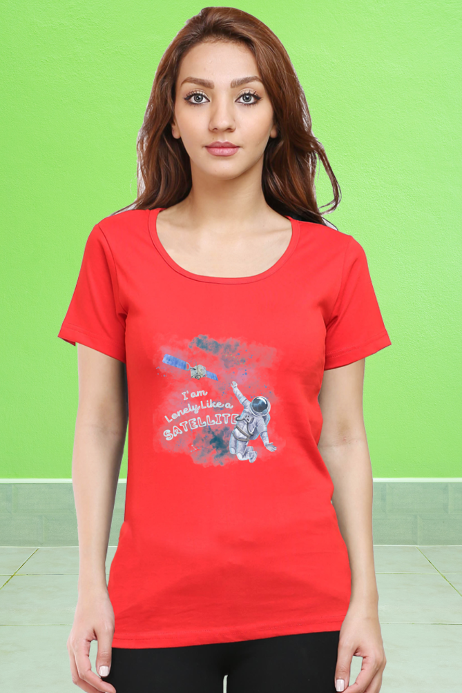 Regular T-Shirt - i am lonely like a satelite