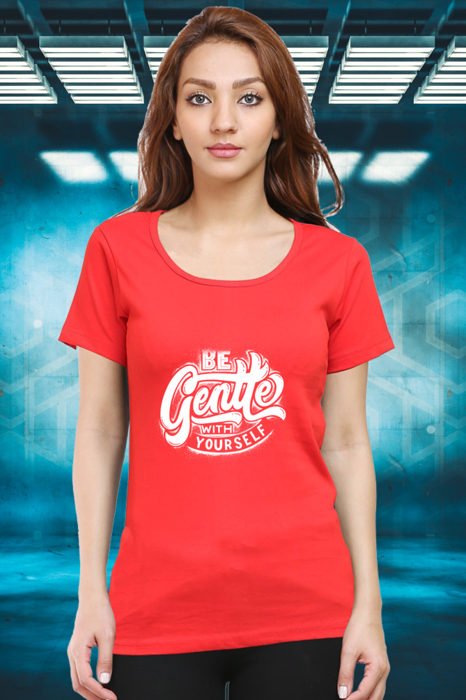 Regular T-Shirt - be gentle with yourself white