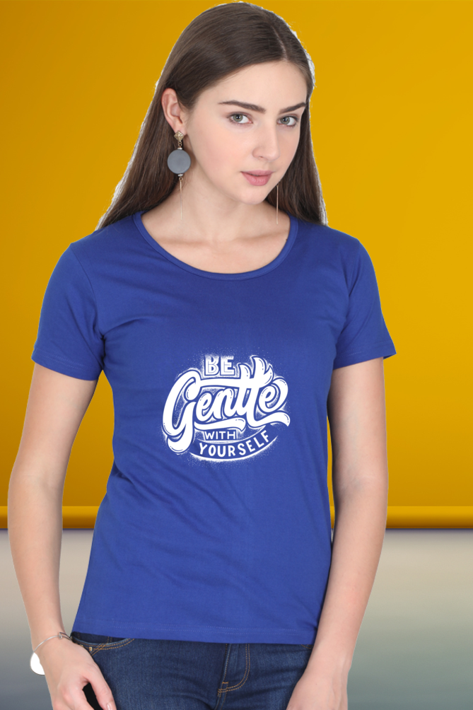 Regular T-Shirt - be gentle with yourself white